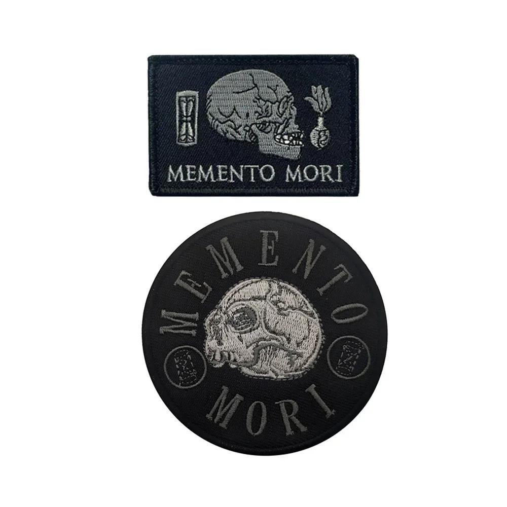 Patch de broderie de crâne, brassard militaire, badges DulMorale, patchs à crochet et boucle, vêteme