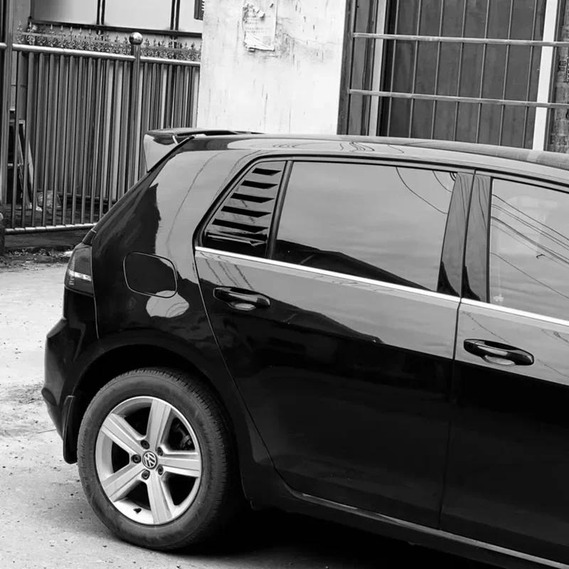 Garniture de couverture de volet de fenêtre arrière de voiture, 2 pièces, pour VW GOLF MK 6 MK 7 GOL