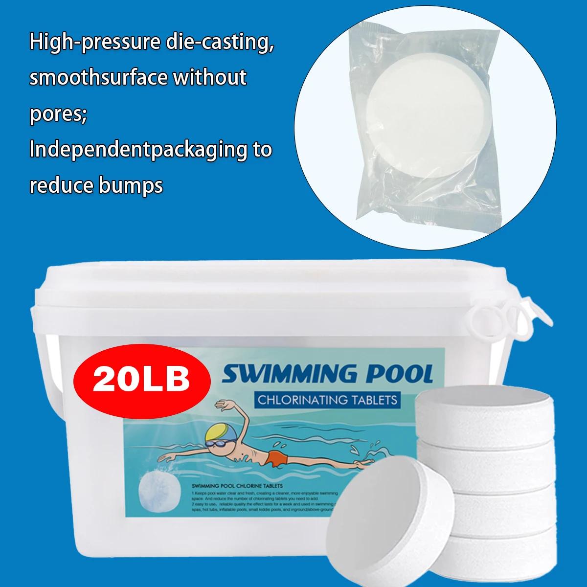 Comprimés combinés de purification de piscine, 20lb, 3 pouces, soins de piscine