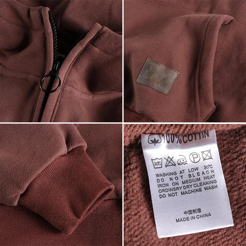 Sweat à capuche en velours épais pour homme, sweat-shirt rétro américain, épais, en coton pur lavé,