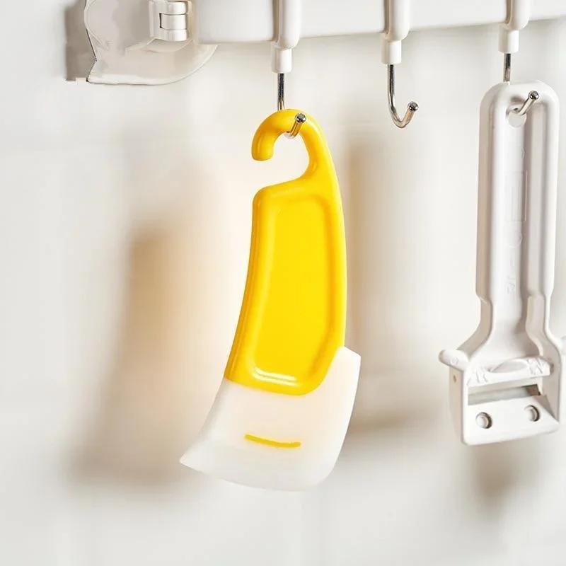 Spatule de nettoyage grattoir de cuisine lame souple grattoir brosse poêle sale Pot plats nettoyant