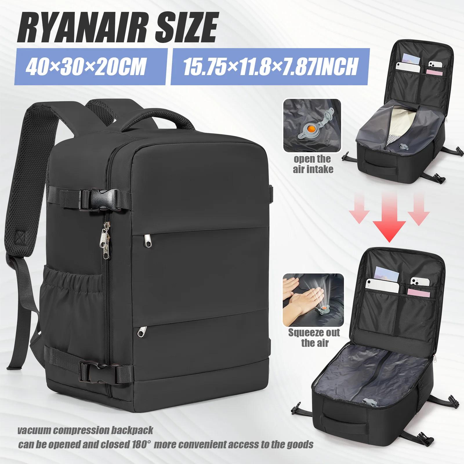 Sac à dos de compression sous vide Ryanair 40x30x20 Sac à dos de voyage EasyJet Wizzair Sac de cabin