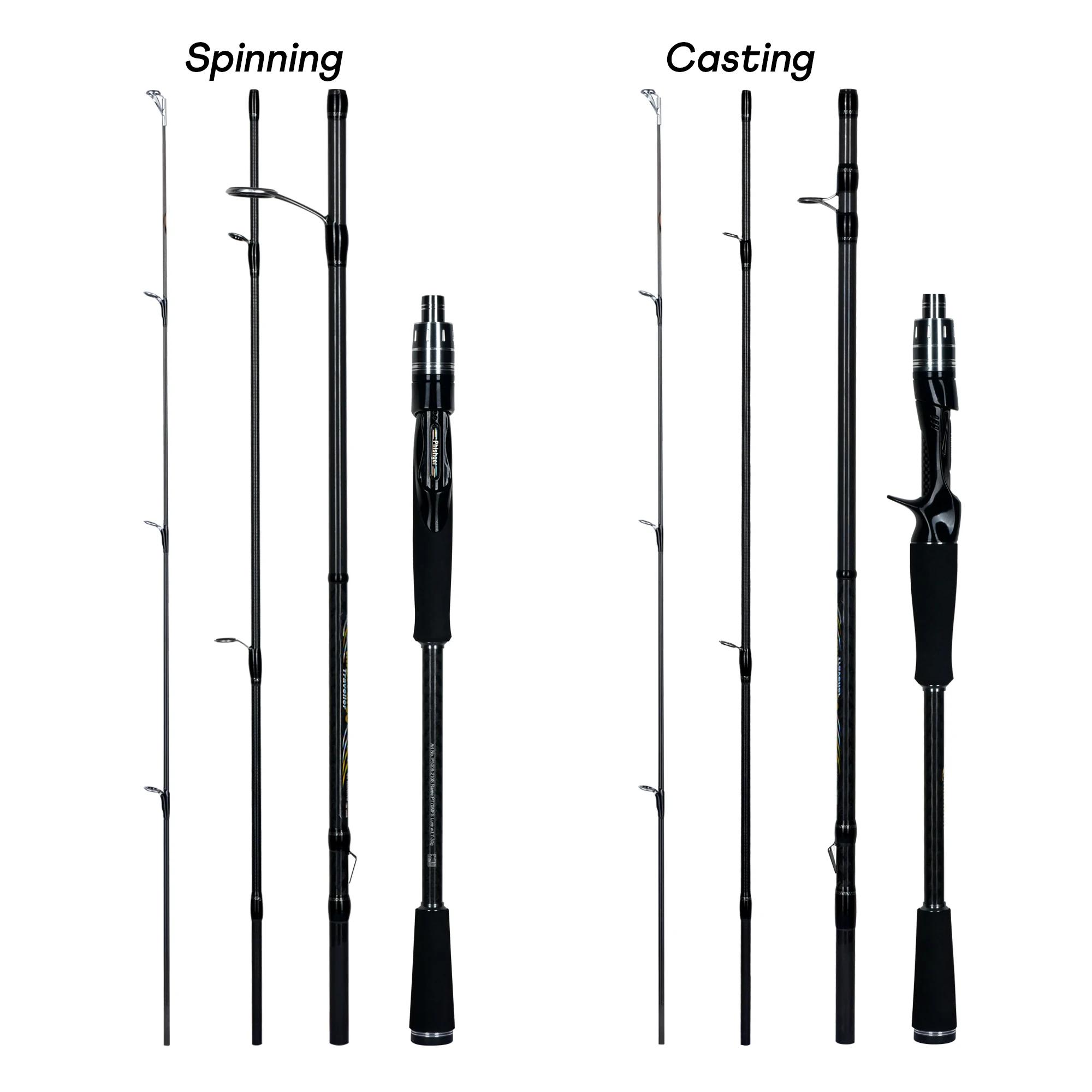 PHISHGER MAXIMUS voyageur filature Baitcasting leurre cannes à pêche 1.65 m ~ 3.0 m Fuji Guide 30 T