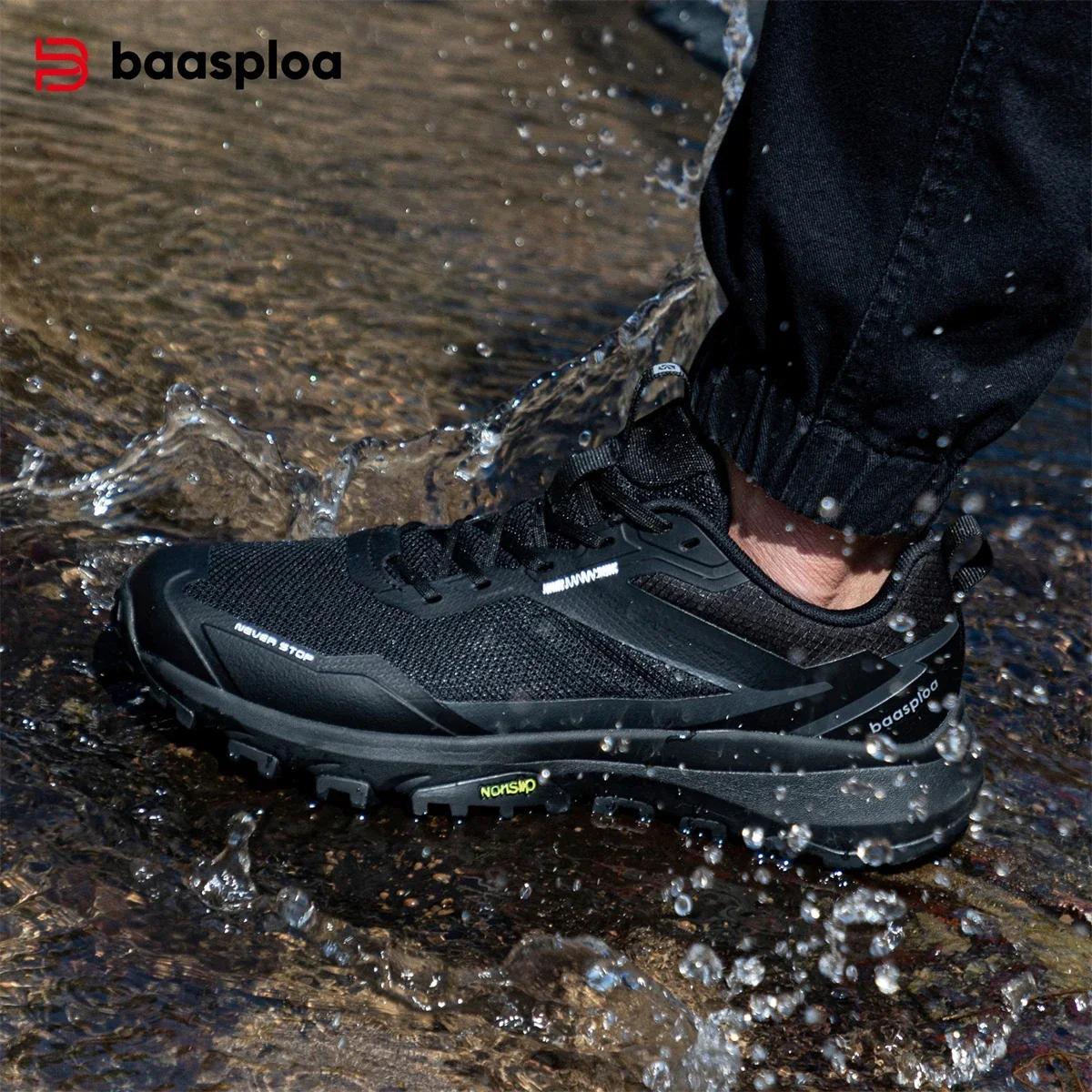 Bassploa – chaussures de randonnée pour hommes, baskets d'extérieur légères, nouvelle mode, chaussur