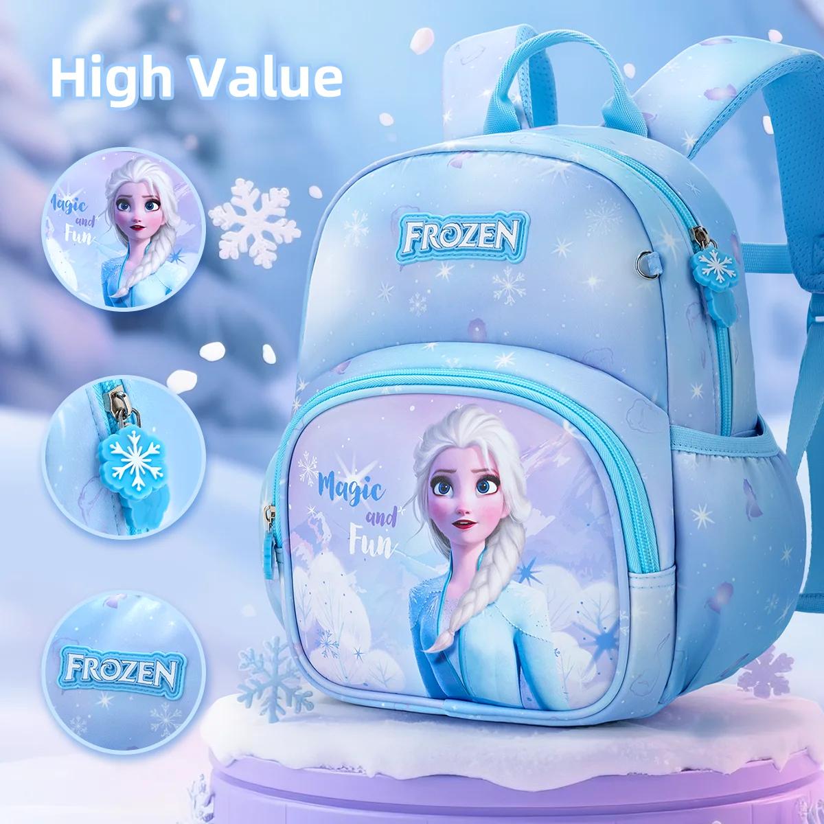 Sac à dos Disney Princess Elsa, Adorable, grande capacité, léger, Ultra-doux, étanche