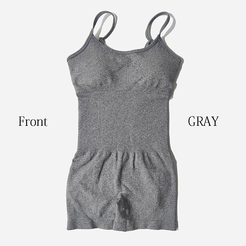 Ensemble de Yoga pour femmes, barboteuse de Fitness, Sexy, une pièce, sangle, contrôle du ventre, so