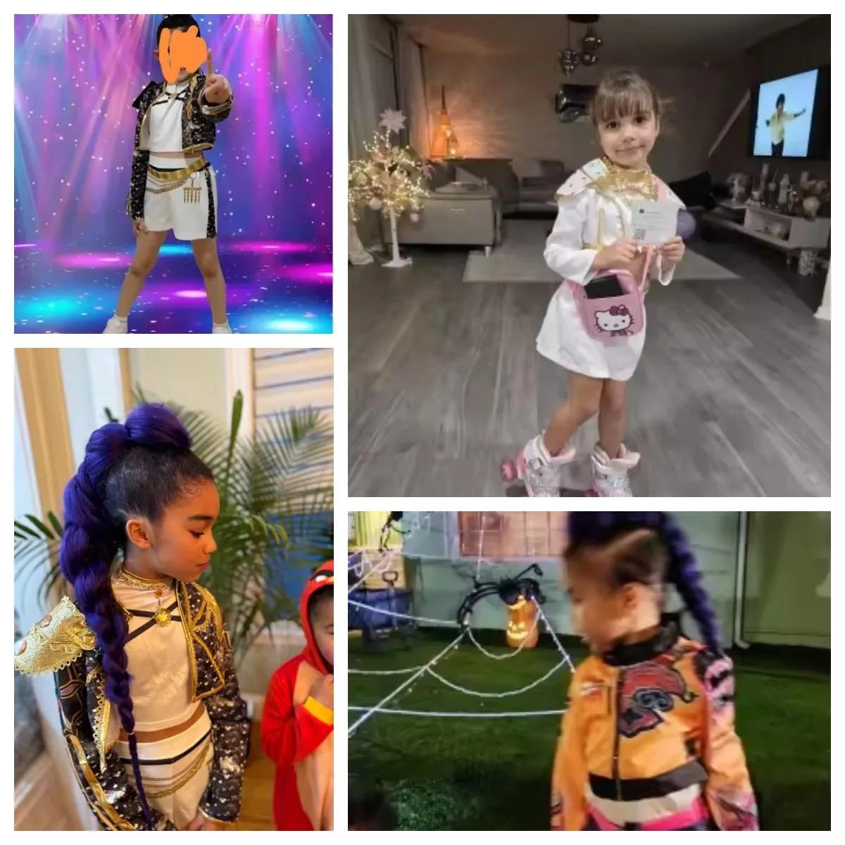 Vente chaude 2PS Costume de dessin animé pour enfants mode coréenne Cosplay Costume de danse Costume