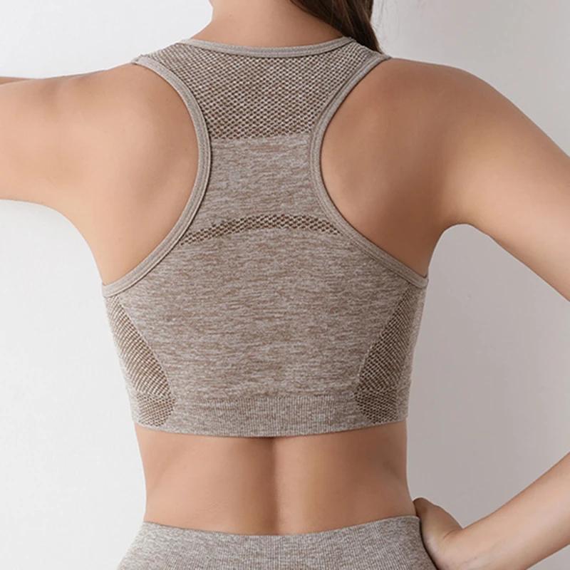Soutien-gorge Push Up respirant pour femmes, sous-vêtements de sport, course à pied, yoga, fitness