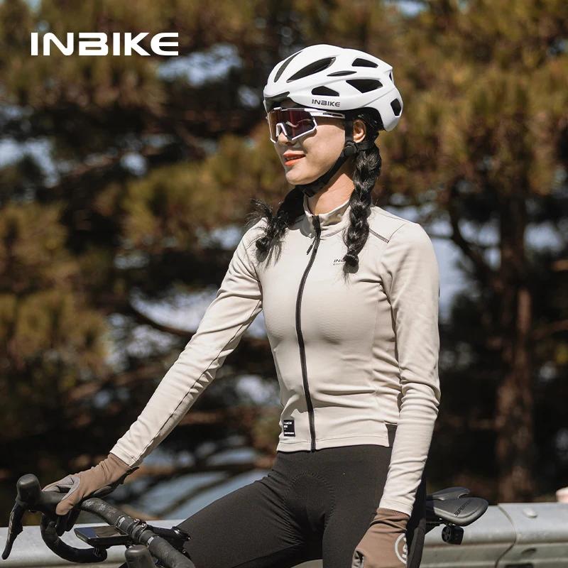 INBIKE femme polaire cyclisme maillot hiver vtt vélo vêtements thermique vélo maillot montagne route