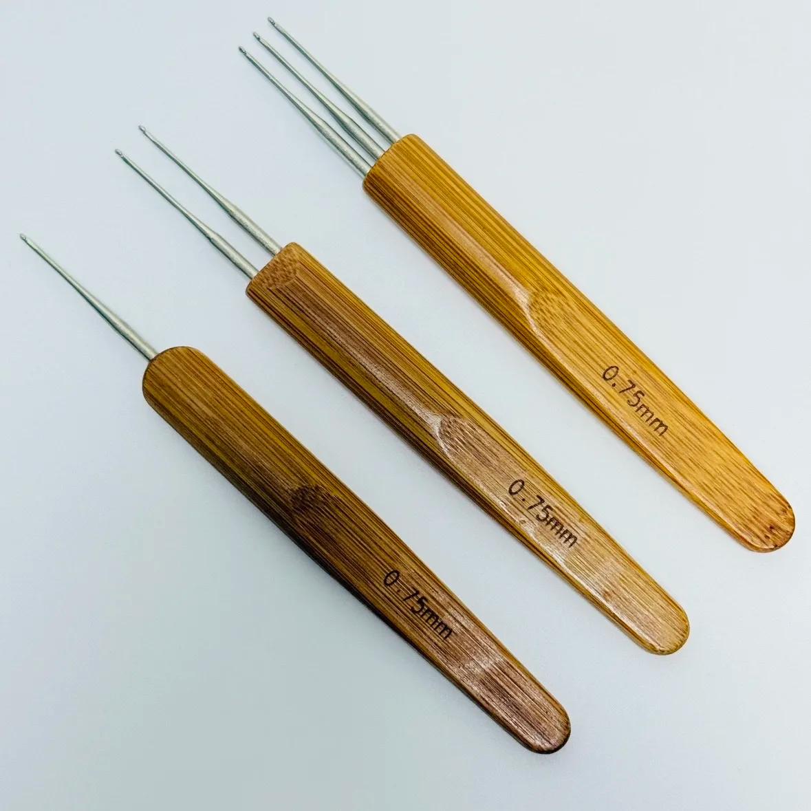 Dreadlocks en bois, 0.5mm/0.75mm, 1 pièce, outil pour tressage artisanal