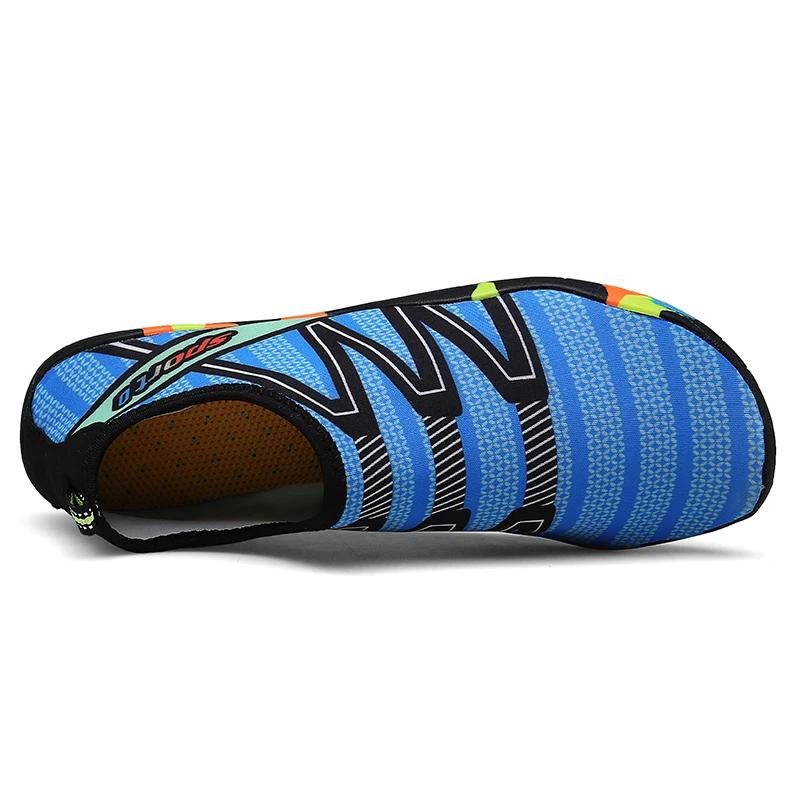 Chaussures d'eau de plage à séchage rapide, pantoufles d'eau unisexes pour natation, pieds nus, surf
