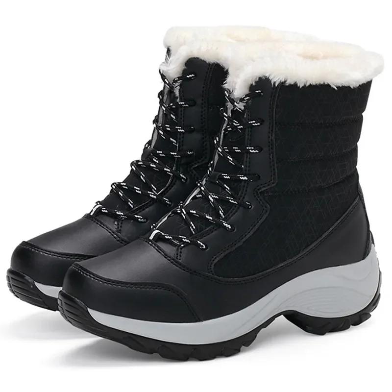 Femmes bottes bottines légères plate-forme chaussures pour femmes talons hiver Botas Mujer garder au