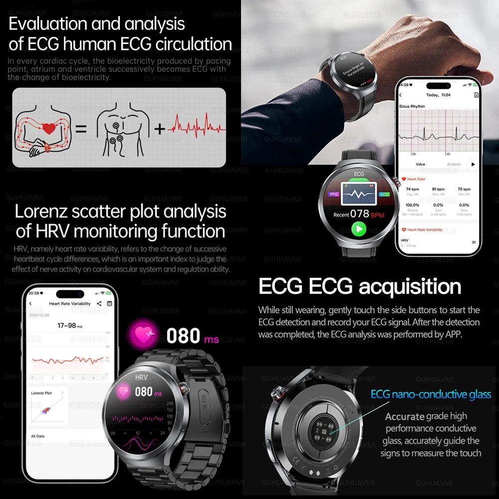 2026 nouveau niveau professionnel ECG + PPG corps sang lipide montres intelligentes pression artérie