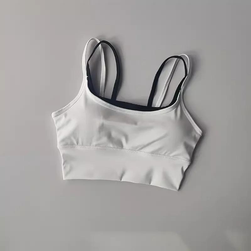 Soutien-gorge de Sport pour femmes gilet de gymnastique Yoga beauté noir bustier tubulaire course so