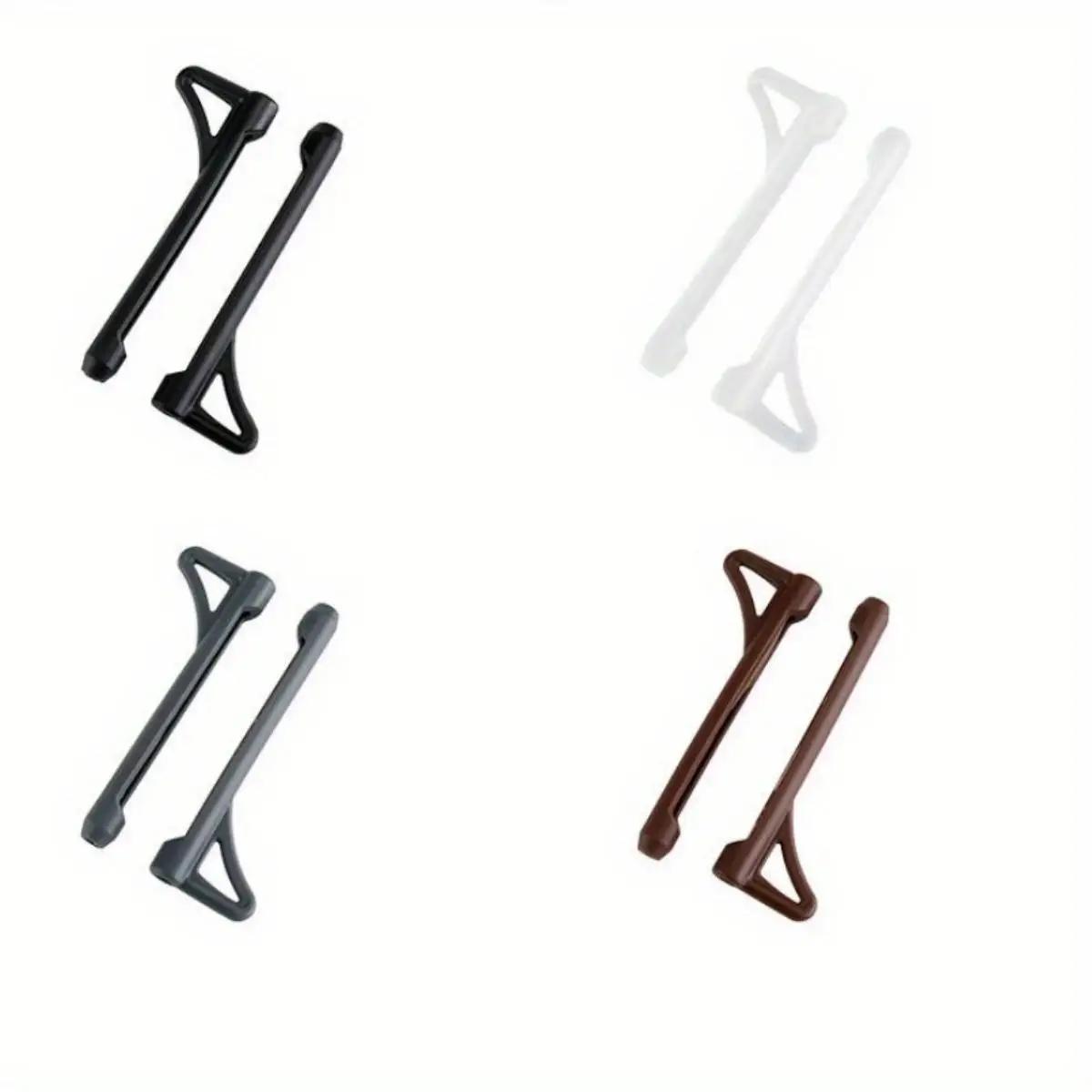 Manchon antidérapant en Silicone pour lunettes, 10 pièces, cadre pour les yeux, glisser des jambes,