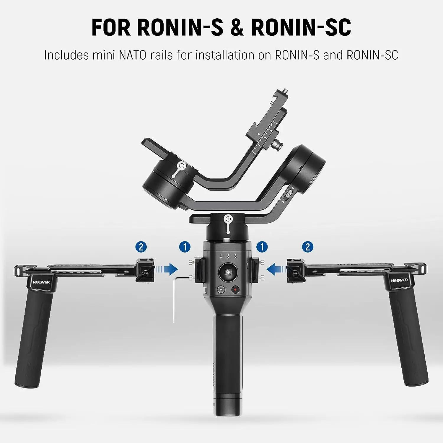 NEEWER double poignée pour DJI RS4 RS4 Pro RS3 RS3 Pro RS2 RSC2 Ronin S SC cardan double poignée Kit