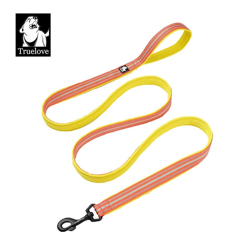 Truelove – laisse en Nylon pour chien, maille souple, Double détresse, course à pied, réfléchissante