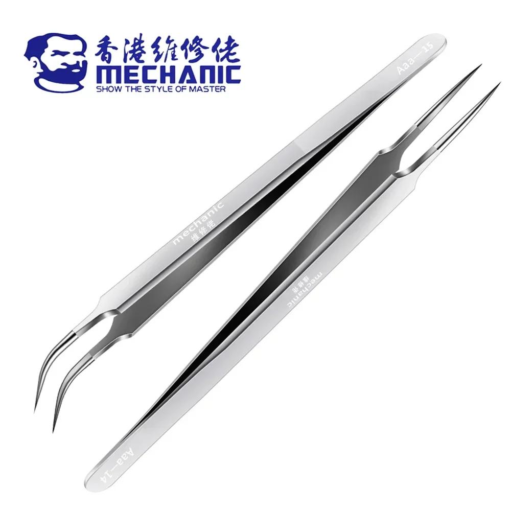 Pincettes mécaniques en acier inoxydable Aaa-14 Aaa-15, Ultra fines, haute dureté, ténacité, durable