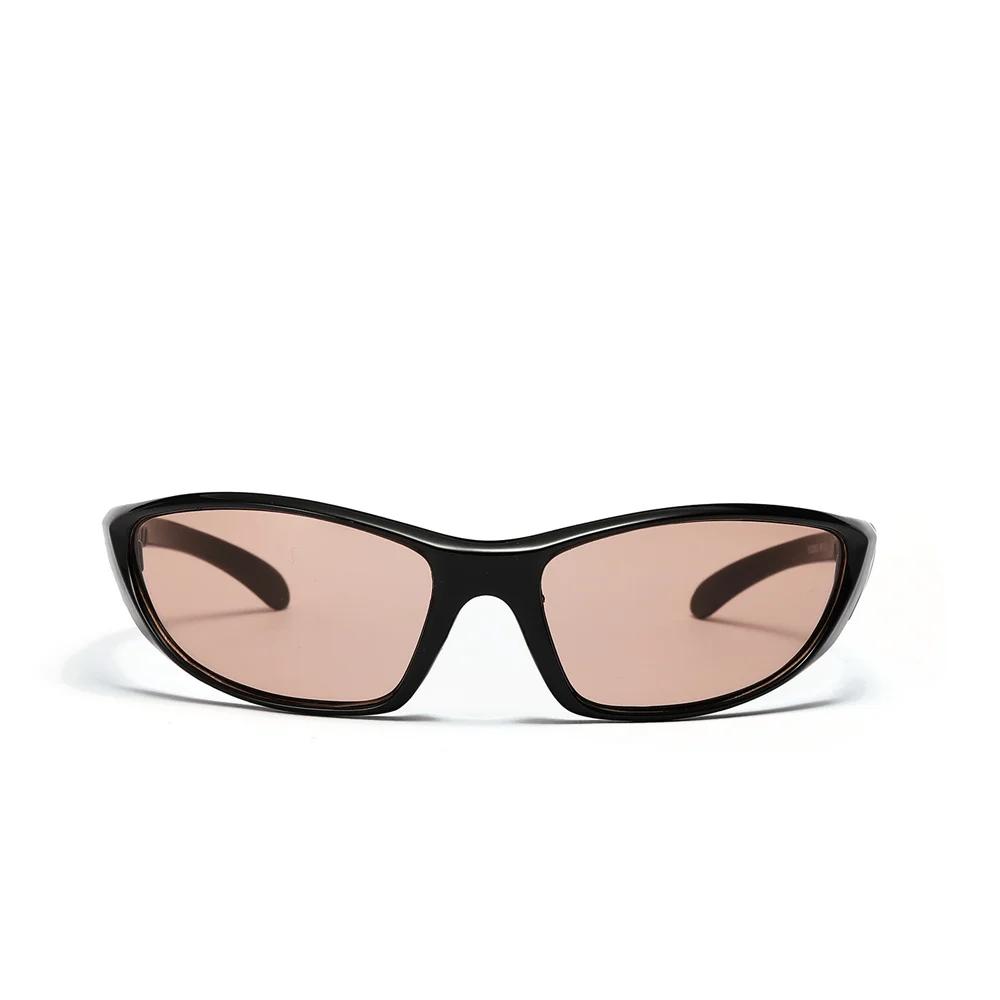 Y2K-Lunettes de soleil vintage pour hommes et femmes, lunettes punk, lunettes de soleil de sport, nu