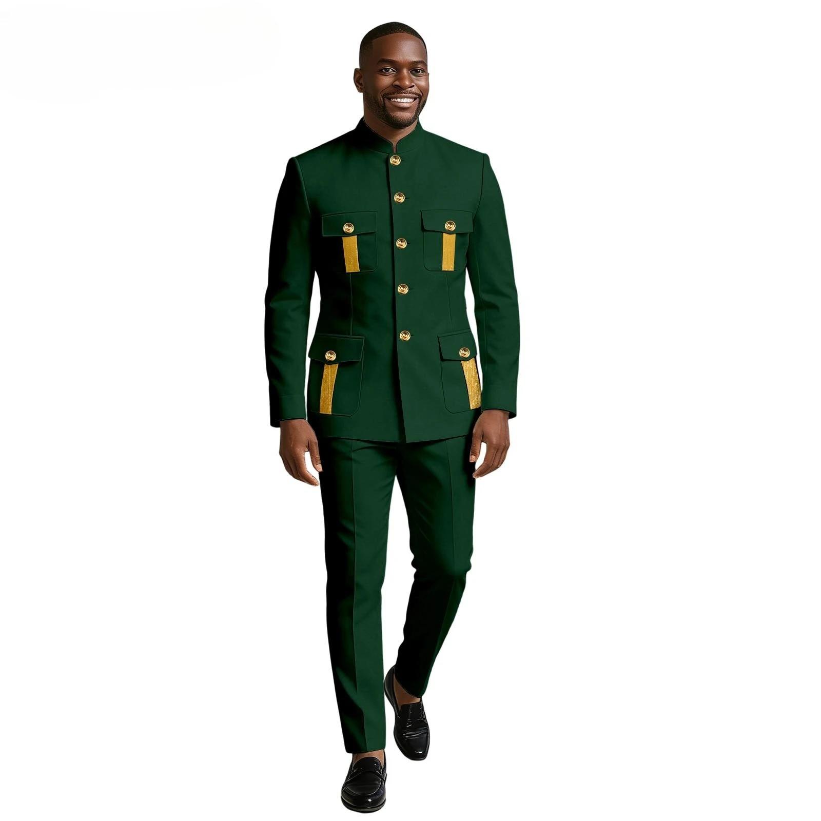 Nouveau costume pour homme 2 pièces, blazer formel d'affaires, design à double boutonnage, smoking d