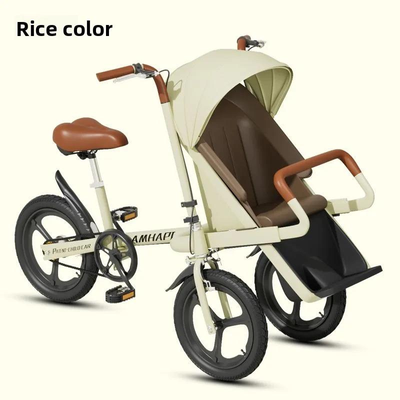 Vélo avec enfants vélo Parent-enfant 20 pouces siège avant bébé à trois roues