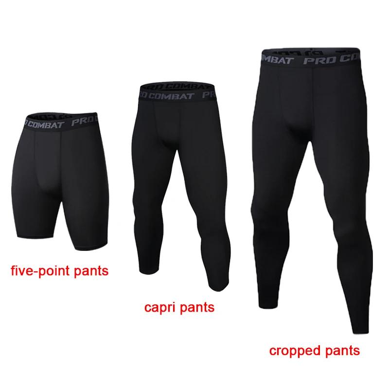 Leggings de sport fins, ajustés, à séchage rapide et respirants pour hommes, collants de course et s