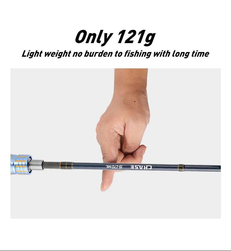1.7m 1.9m ML canne à pêche bateau avec pointe en titane canne à pêche rotative pour seiche canne à p