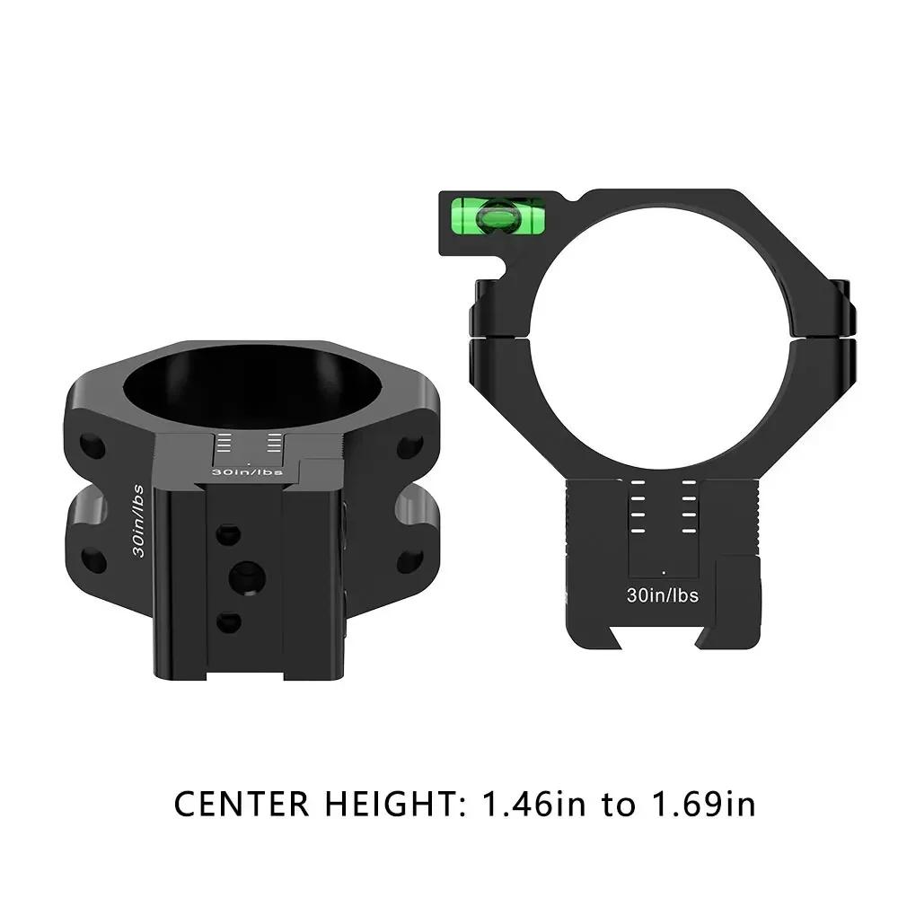 WestHunter – supports en queue d'aronde à hauteur réglable de 11mm, Compensation MOA, anneaux de por