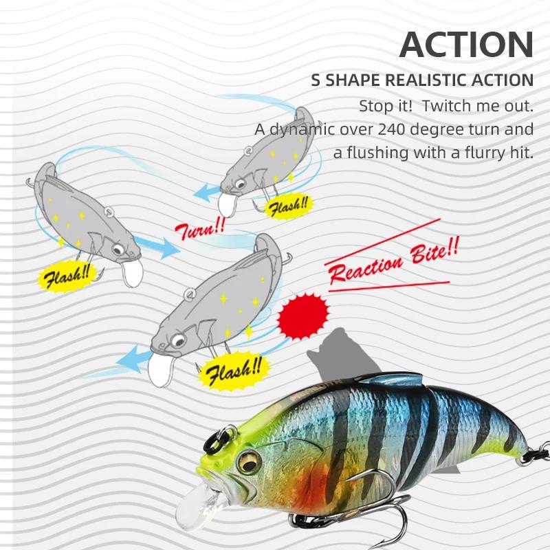 MEREDITH VIBRATION-X VIB 71mm 10g Wobblers matériel de pêche leurres de pêche appâts vibrants pour a