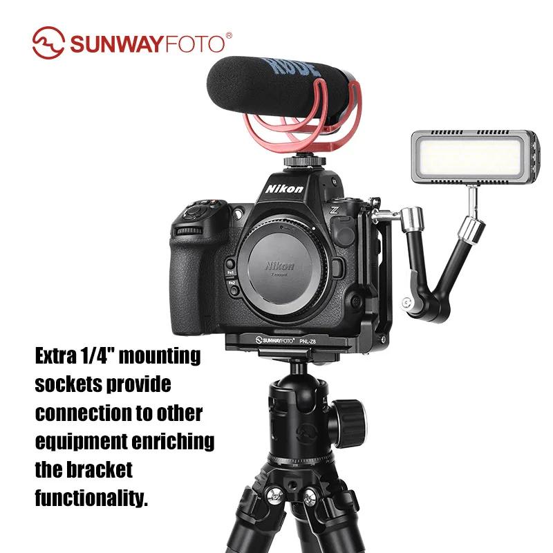 StalWAYFOTO PNL-Z8 L-prompt ket pour Nikon Z8 DSLR Arca Swiss Quick Release Plate Accessoires pour a