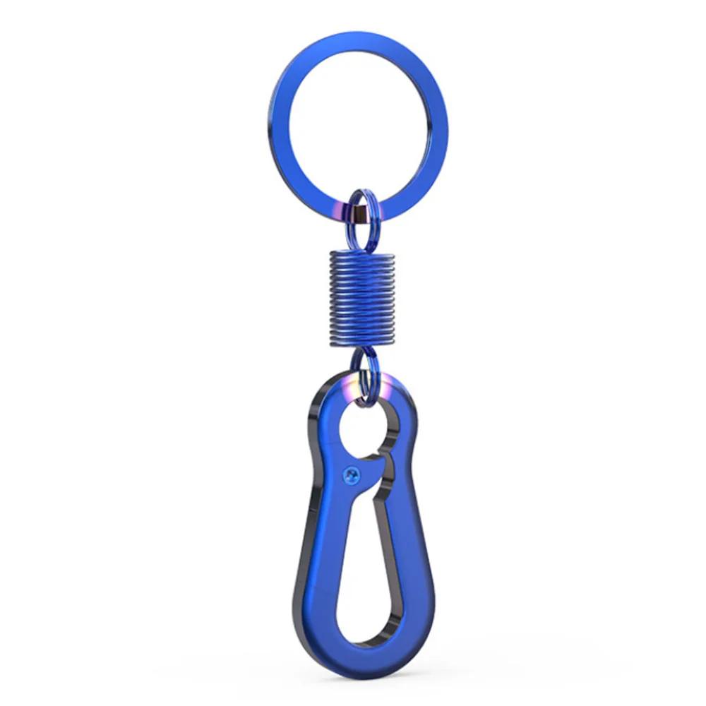 Porte-clés universel en aluminium modifié, bleu brûlé, bricolage, coque adaptée à la moto, voiture,