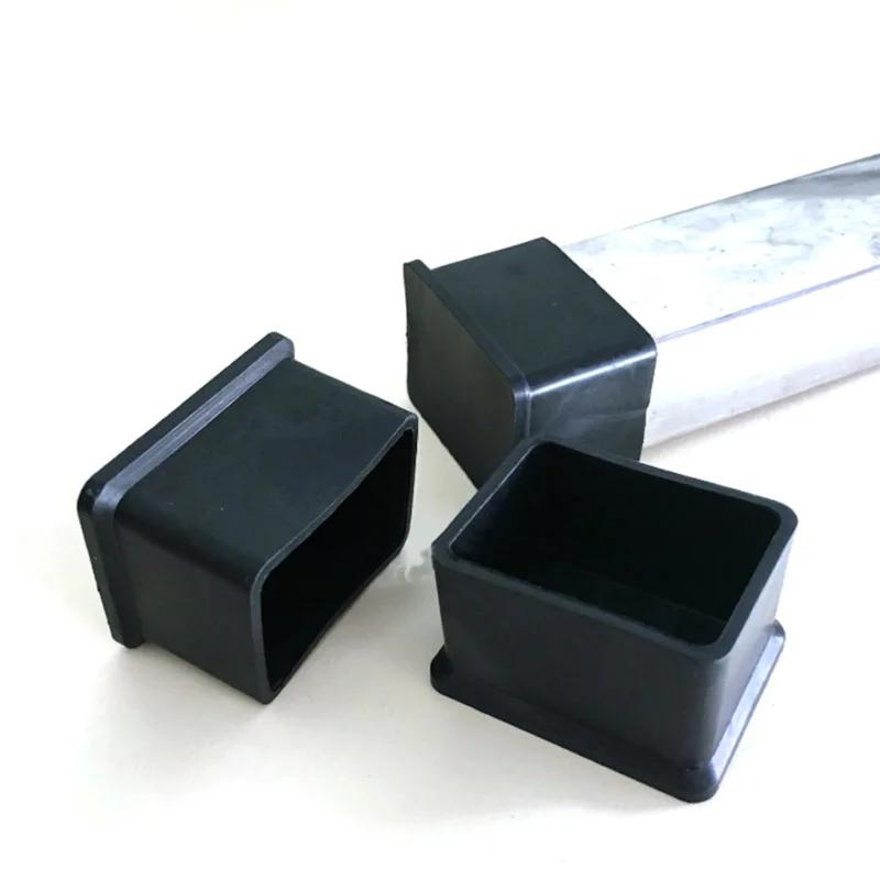 Embouts de pieds de chaise de Table en PVC, capuchons de protection de sol, antidérapants, carrés, e