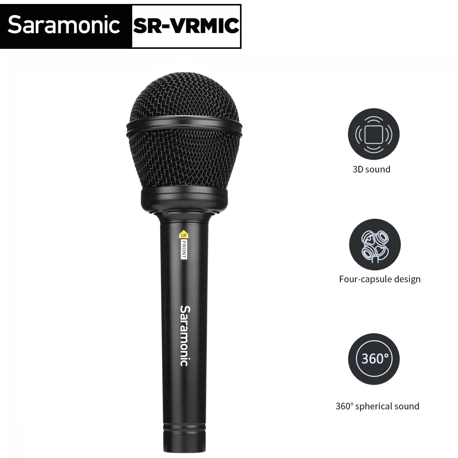 Saramonic SR-VRMIC Microphone à main condensateur 3D micro cardioïde pour film VR création de conten