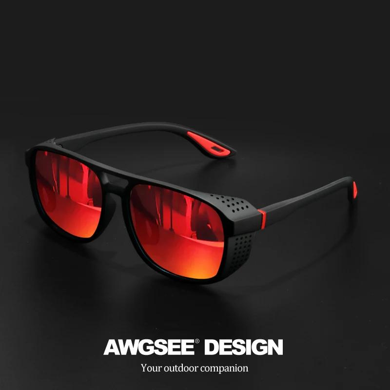Lunettes de soleil de sport professionnelles – Polarisées coupe-vent UV400 pour le cyclisme, la cour