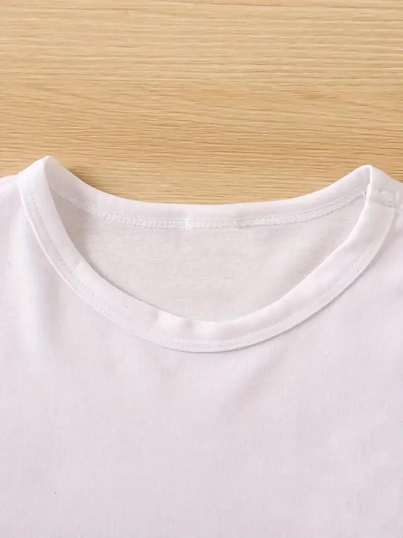 Mode T-shirt femmes Vibrant espagnol lettre imprimer à manches courtes col rond femmes décontracté é