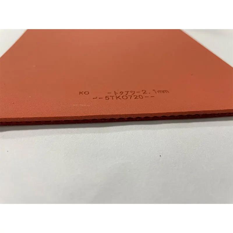 Vente Haute qualité rouge éponge tennis de table lame en caoutchouc tennis de table tennis de table