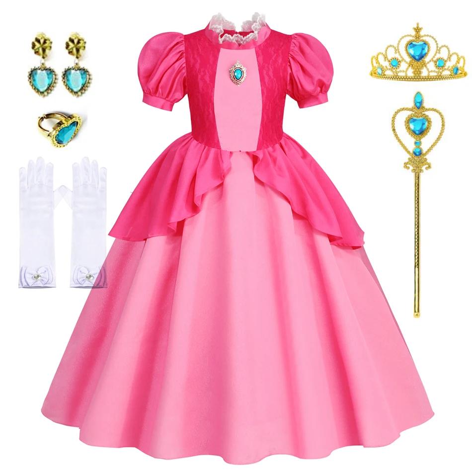 Robes pêche pour filles, Costume de princesse, vêtements de fête, Cosplay, Halloween, carnaval, anni