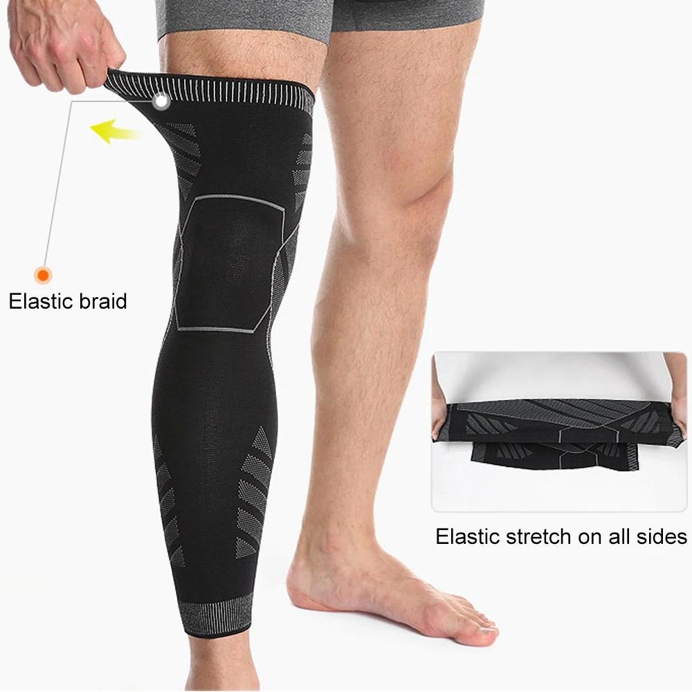 BraceTop 1 PC Manchons de jambe complets Manchons de jambe à compression longue Manchons de genou Pr