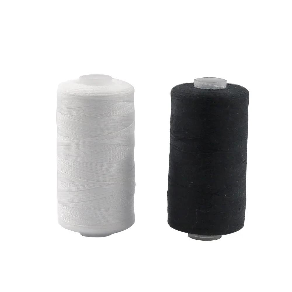 Ensemble de fils à coudre en polyester pour machines à main, Végétde bricolage, 500m, 2 pièces