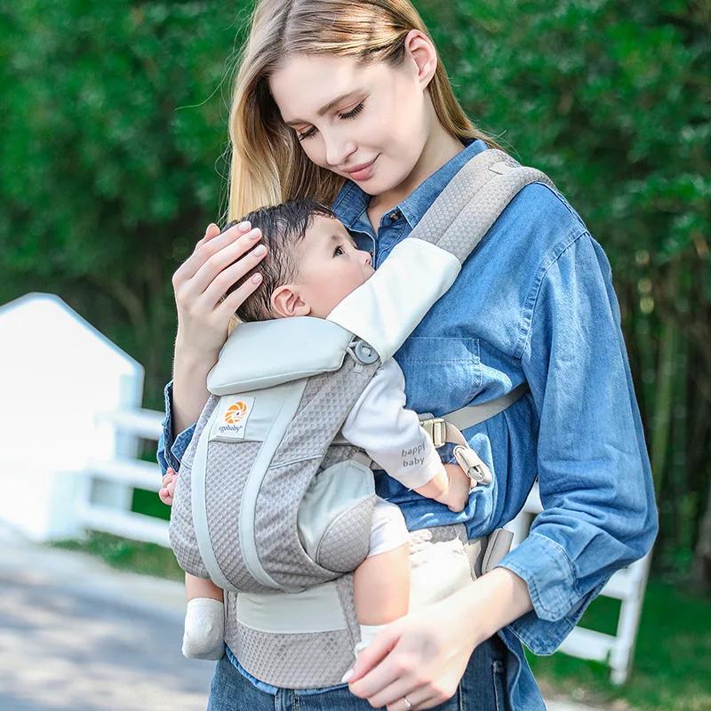Avec boîte et instructions Breeze 360 Porte-bébé ergonomique Toutes positions Sling Wrap Sac à dos 0