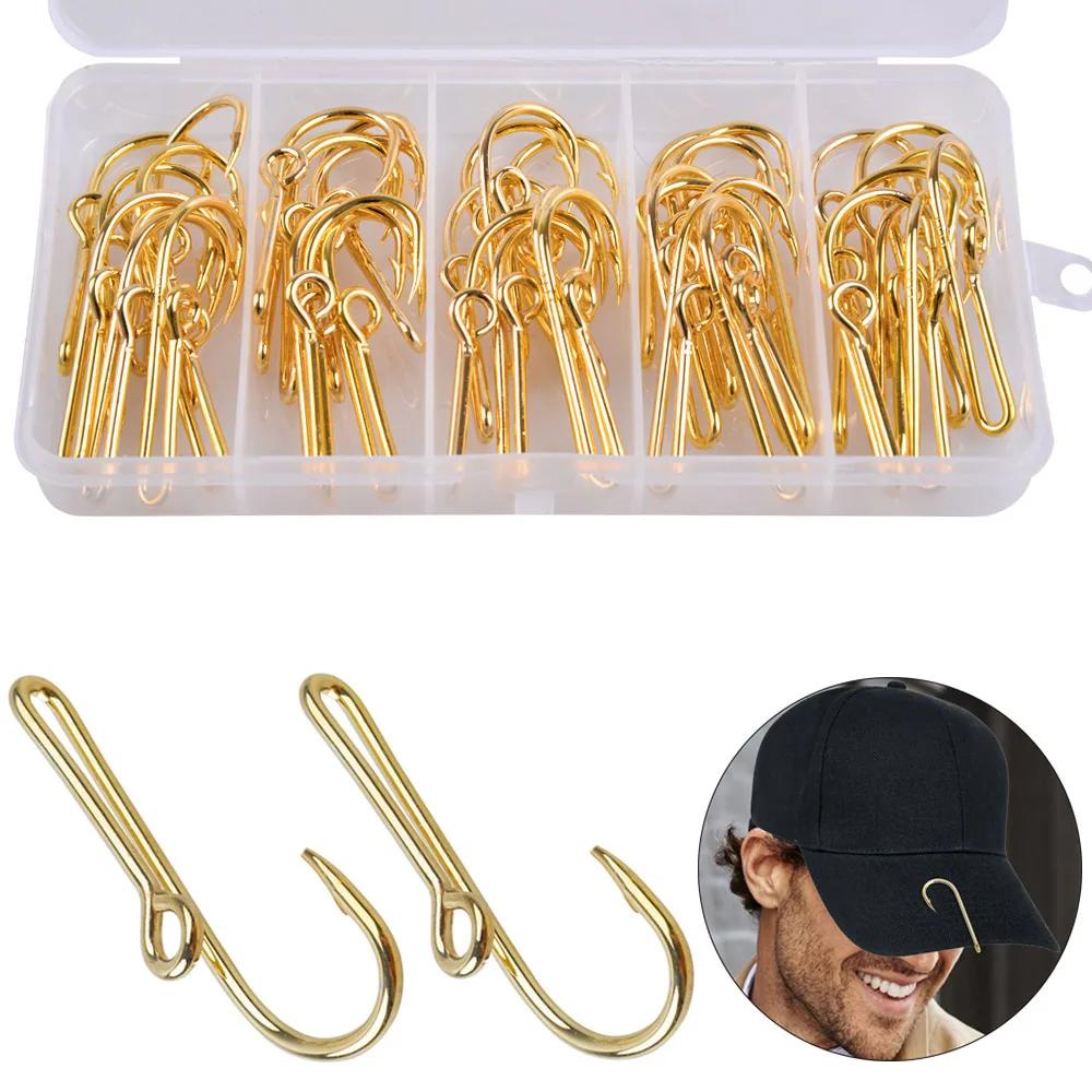Crochets de pêche personnalisés pour chapeau, crochet de poisson, clip de chapeau, argent, fermoir,