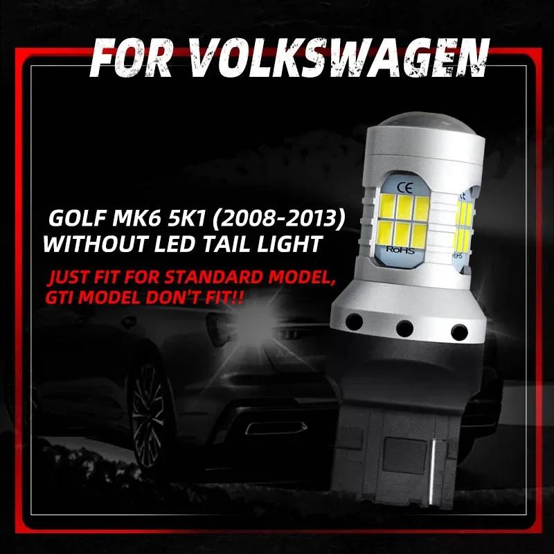 Feu de recul LED sans erreur, 2 pièces, feu de secours T20 7440 W21W pour Volkswagen VW Golf 6 MK6 5