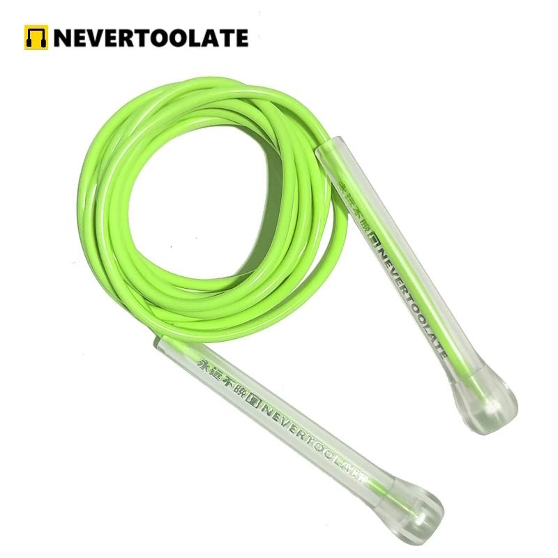 NEVERTOOLATE EXTRA LONG 3.2 mètres 14cm poignée abs vitesse de boxe 5mm corde à sauter en PVC souple