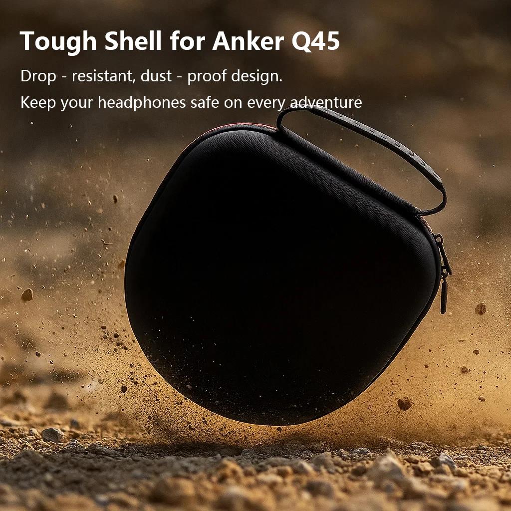 Étui pour écouteurs LTGEM pour Anker Soundcore Space One Pro/Q45/Life Q35, sac de rangement de prote