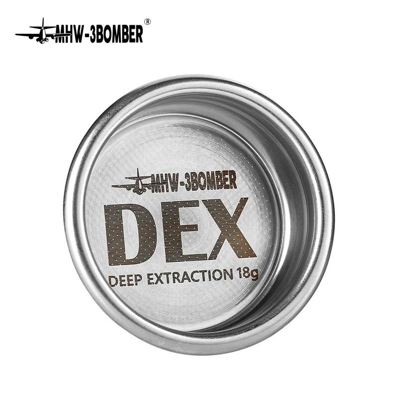 Panier-filtre à café expresso de précision MHW-3BOMBER DEX 58,5 mm avec tamis à pucks pour porte-fil