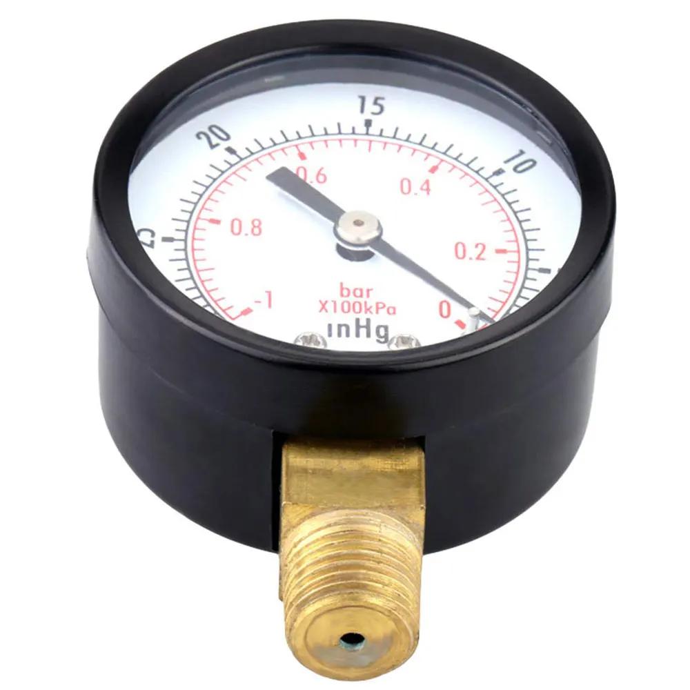 Manomètre sous vide/Air, Mini cadran à double échelle, 1/4 "NPT-30HG/0PS, manomètre sous vide, Table