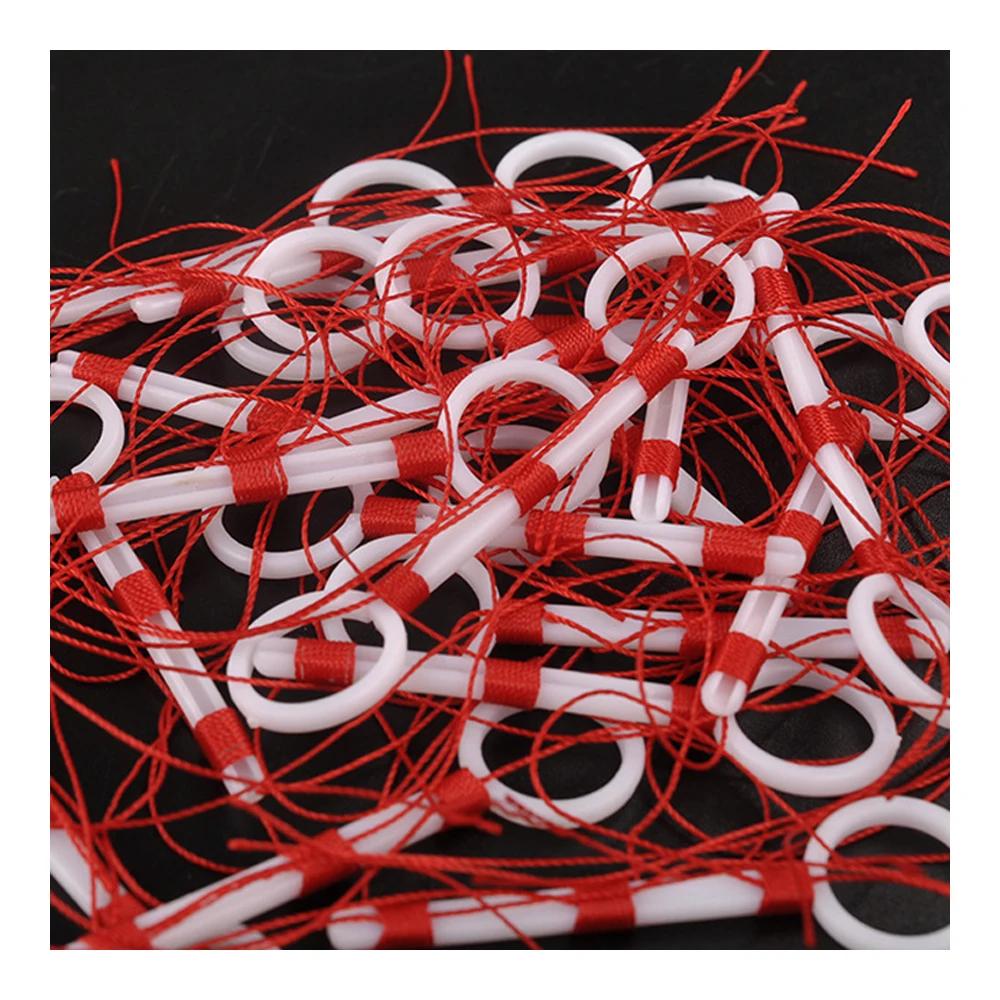 20 pièces fil de coton Bobber Looper noeuds d'arrêt cordon corde corde bouée pêche flotteur accessoi