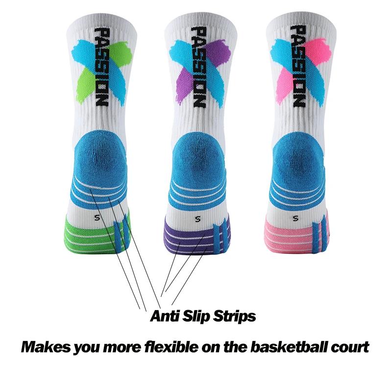 Chaussettes de basket-ball épaisses et respirantes pour enfants, longueur d'équipage, antidérapantes