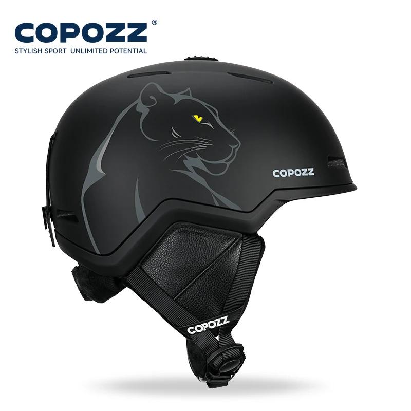 COPOZZ hiver Ski Snowboard casque semi-couvert Anti-impact casque de sécurité cyclisme motoneige Ski