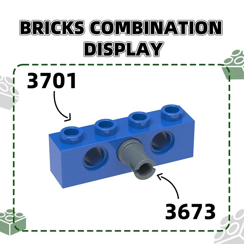 Wange 69 pièces/lot 3701 1x4 bloc de construction à 3 trous Moc pièce technique Compatible avec tout